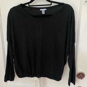 Eberjay M drawstring black top